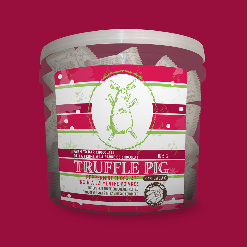 70 Cacao Dark Chocolate Peppermint Piglets Truffle Pig Chocolate