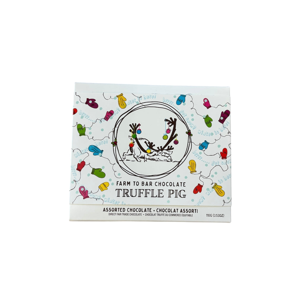Assorted Chocolate Truffle Piglets - Holiday Gift Box