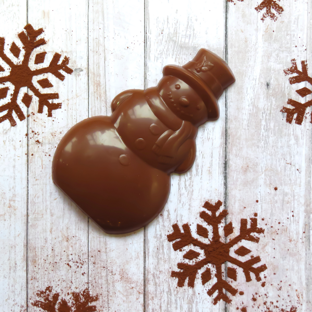 47% Cacao Milk Chocolate Solid Snowman