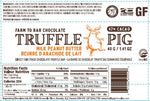 Truffle Pig Milk Peanut Butter Label