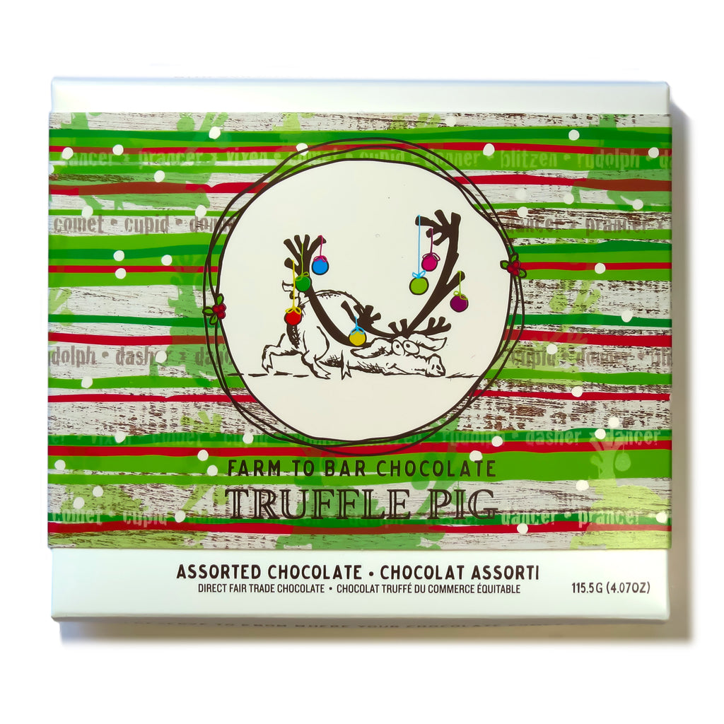 Assorted Chocolate Truffle Piglets - Holiday Gift Box